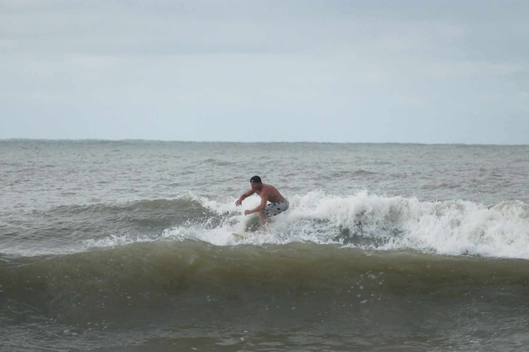 Cherry Grove Pier surfer
